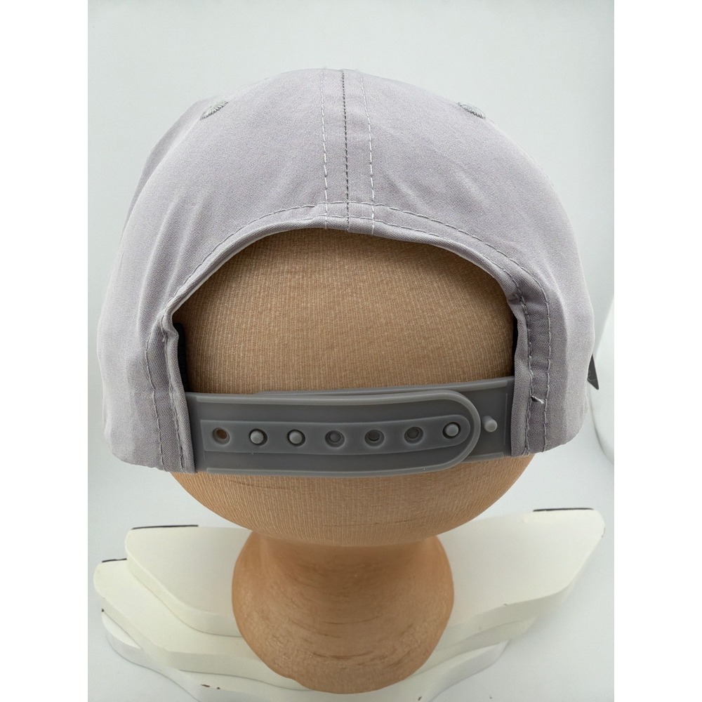 TriTech Ocean Gray 4-Way Stretch UPF 30 Performance Baseball Cap - Picture 4 of 5